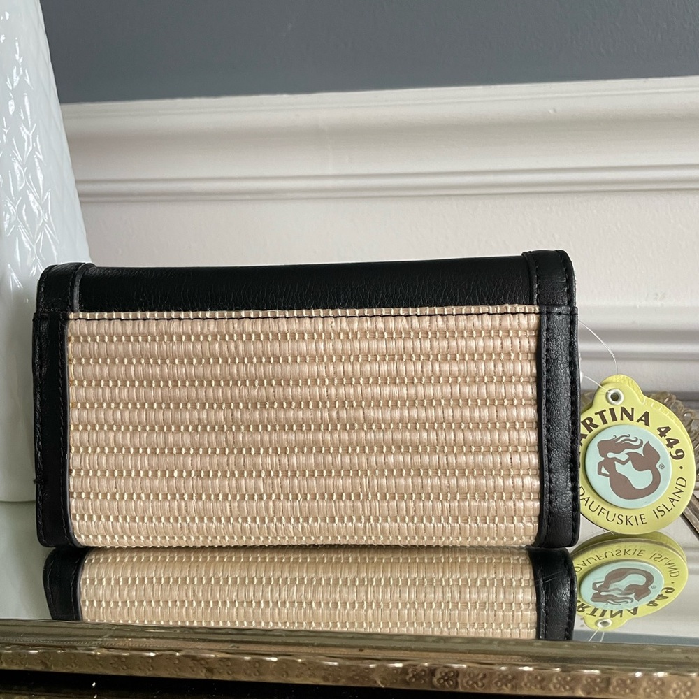 Spartina 449 Ebony Bamboo Chic Wallet - NEW - Picture 7 of 8